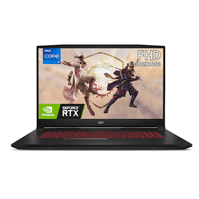 MSI Katana GF76, Intel 11th Gen. i7-11800H, 43CM FHD 144 Hz Gaming Laptop (16GB/512GB NVMe SSD/Windows 11 Home/Nvidia RTX3060 6GB GDDR6/Black/2.6Kg), 11UE-485IN