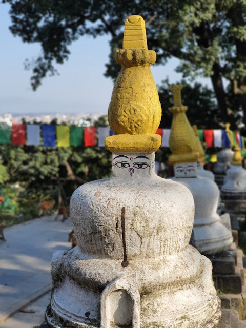 Templo dos Macacos de Swayambhunath em Kathmandu