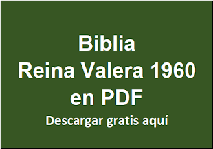 Biblia Reina Valera 1960 en PDF descargar gratis aquí