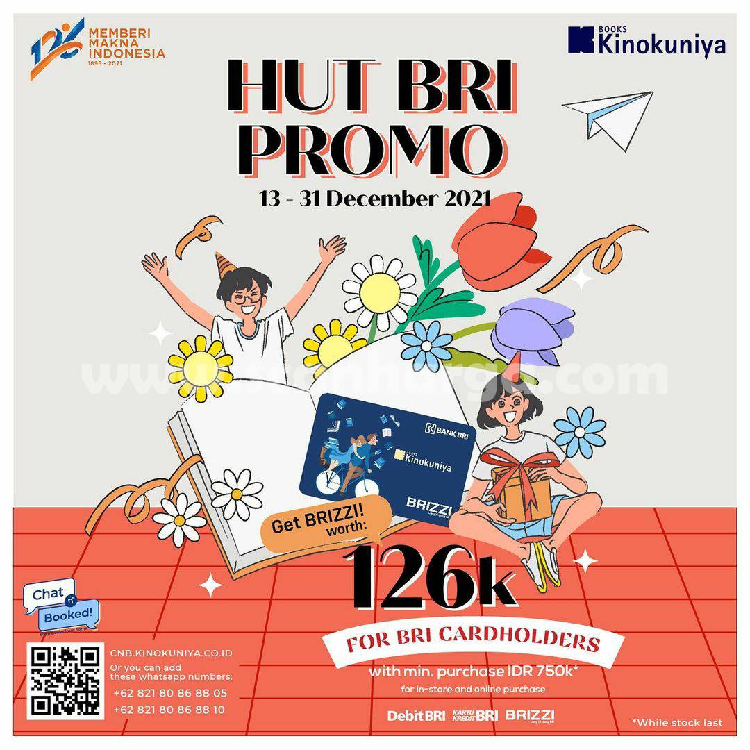 Promo KINOKUNIYA HUT BRI 126th Diskon hingga 30%