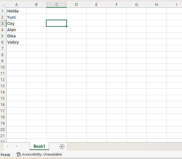 Membuat Daftar Nama Sertifikat di Excel dan Save Format CSV