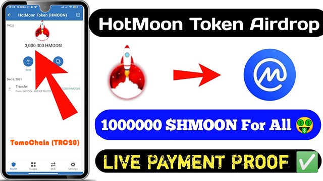 HotMoon Airdrop 10M HMOON Token Free