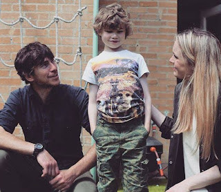 Simon Reeve with his wife Anya & their son