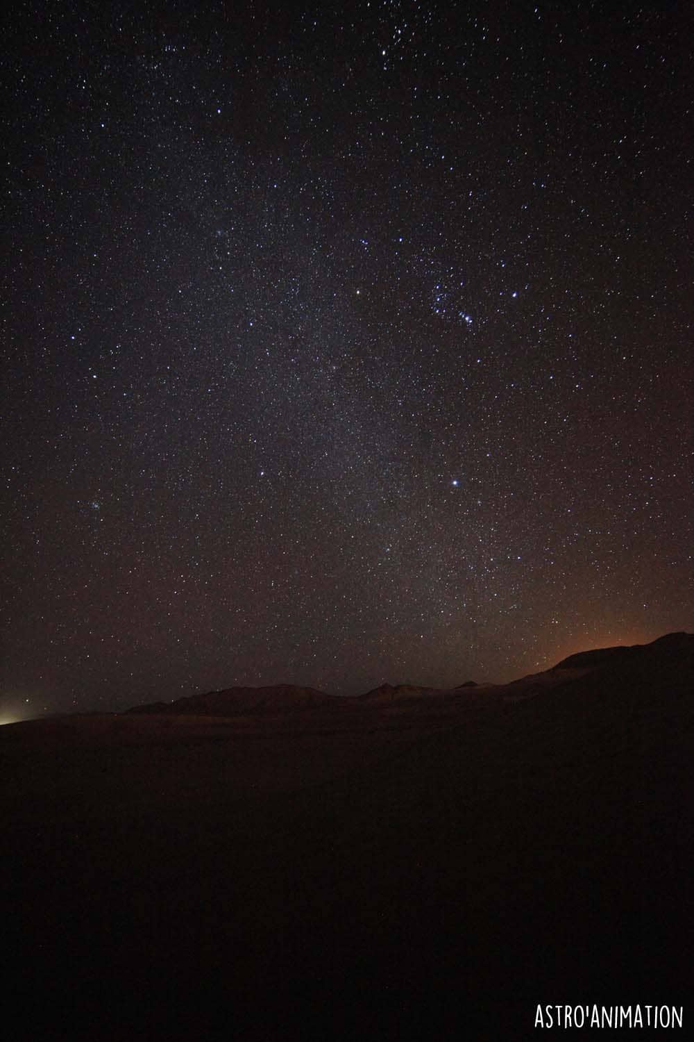 constellation d'Orion Maroc