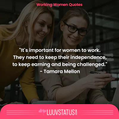 working women quote