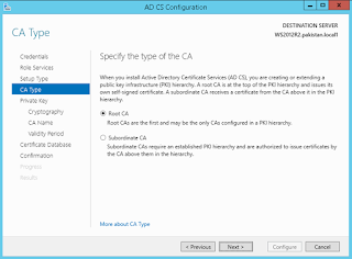 install and configure active directory certificate service