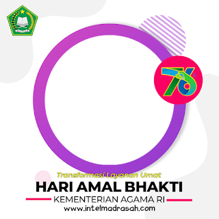 Twibbon HAB Kemenag Ke 76 Tahun 2022 Intel Madrasah