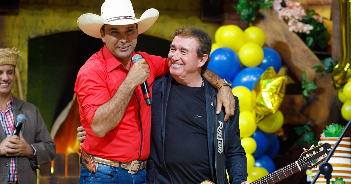 Mariangela Zan recebe cantores e apresentadores para o aniversário da Rede