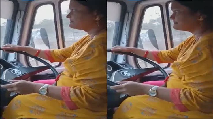 The driver had a sudden attack, then the woman saved her life by holding the steering