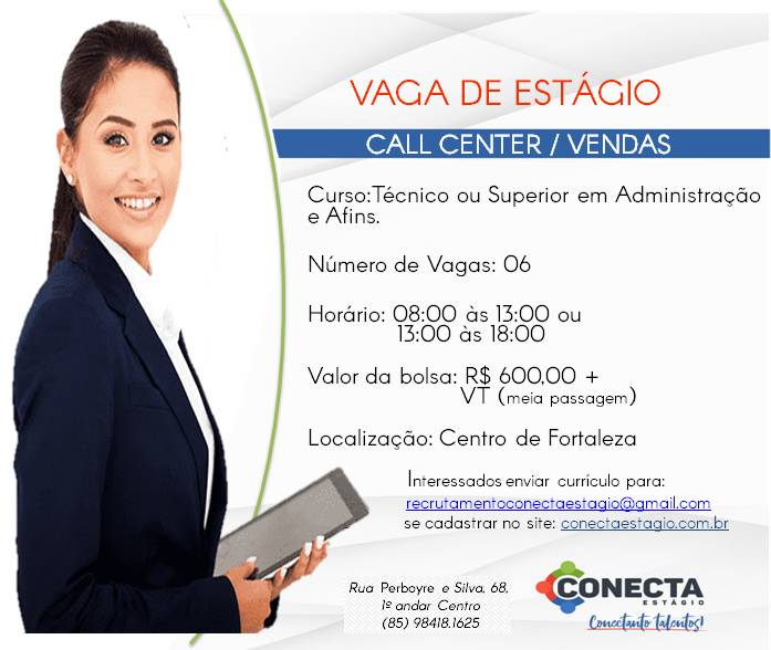 ESTÁGIO CALL CENTER VENDAS