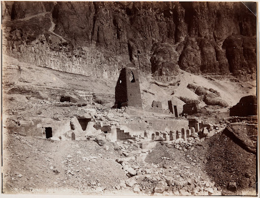 The remains of the monastery that built by mud in a traditional way  by Pascal Sebah circa 1885 'Dr Ziad Morsy'