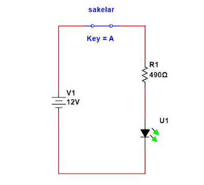 Analisa Rumus Cara Menghitung Resistor untuk LED Menggunakan Multisim