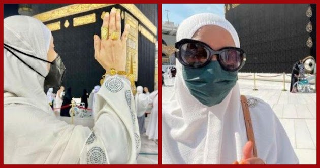 Artis Ini Dikecam Gara-gara Pakai Perhiasan Berlebihan saat Umrah di Tanah Suci, Begini Pembelaannya