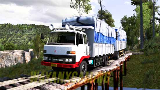 Mod Truk Fuso Goprak + Gandengan ETS2 1.36 - 1.43