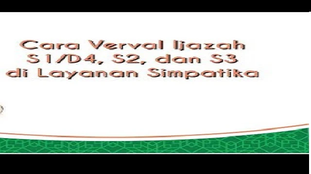 Cara Verval Ijazah di Simpatika