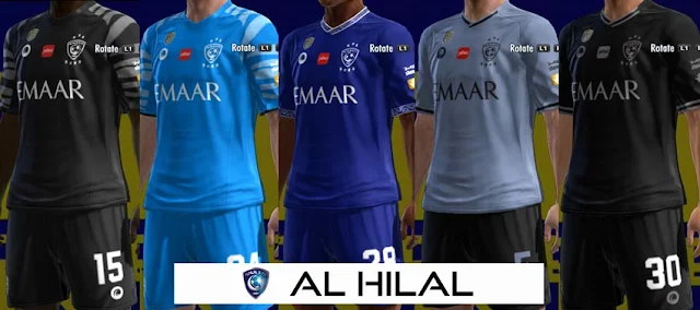 Al Hilal SFC 2021-2022 Kits For PES 2013