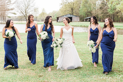 blue bridesmaid dresses