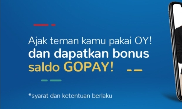 Kode Bonus Aplikasi OY! Indonesia Reward GOPAY