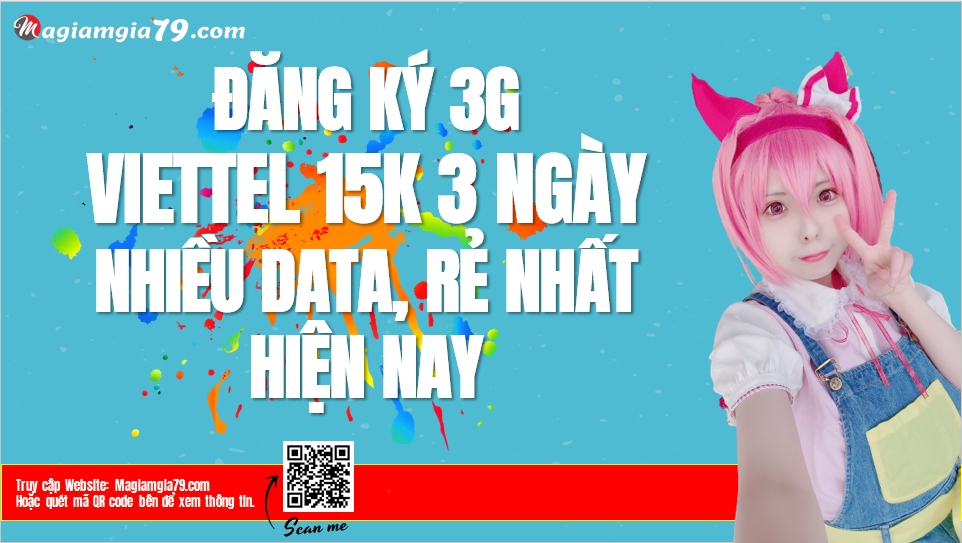 Cú pháp đăng ký 3G Viettel 15k 3 ngày