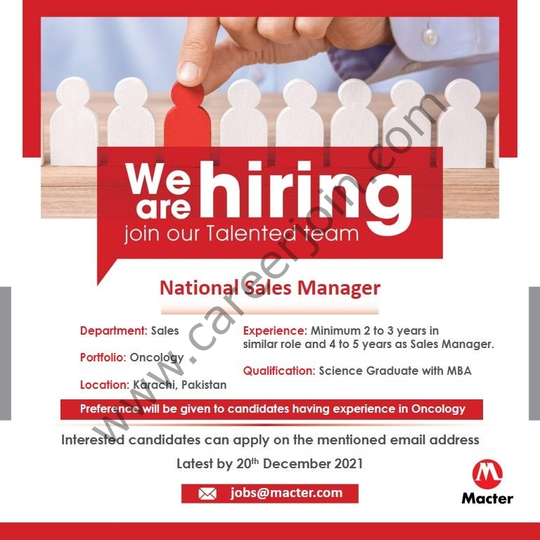 jobs@macter.com - Macter International Pvt Ltd Jobs 2022 in Pakistan