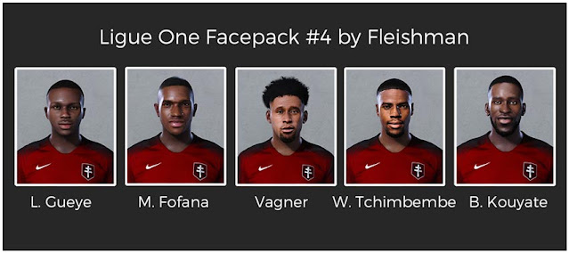 Ligue One Facepack #4 For eFootball PES 2021
