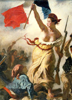 Lady Liberty or La Marianne, the personification of France, depicted by Eugène Delacroix during July Revolution, 1830