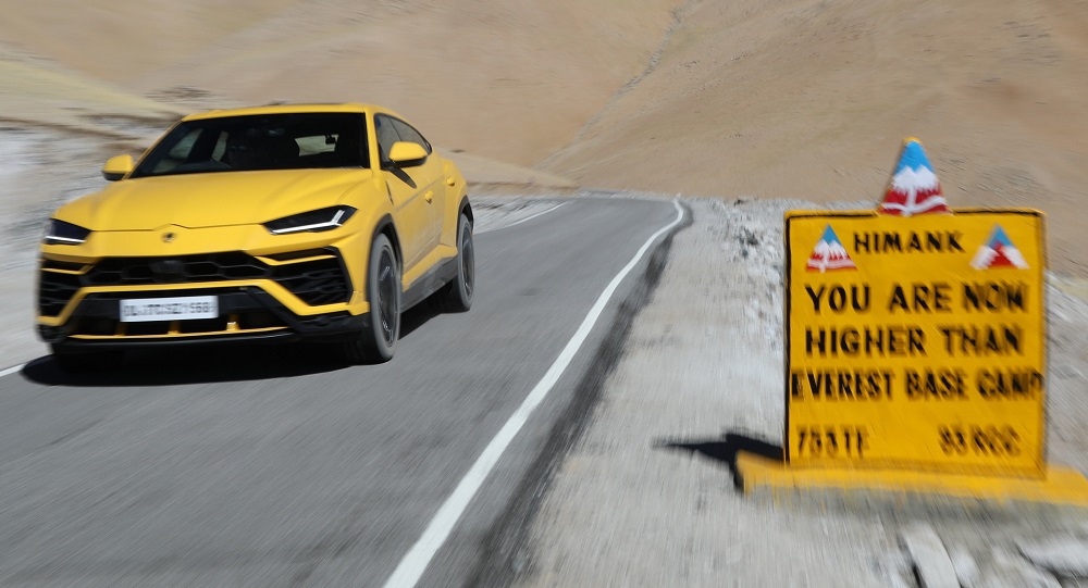 Lamborghini Urus unlocks the world’s highest driveable road in India