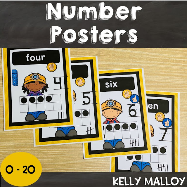 Printable Number Posters 0-20