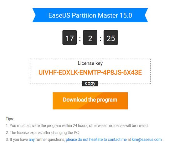 EASEUS Partition Master Pro 15