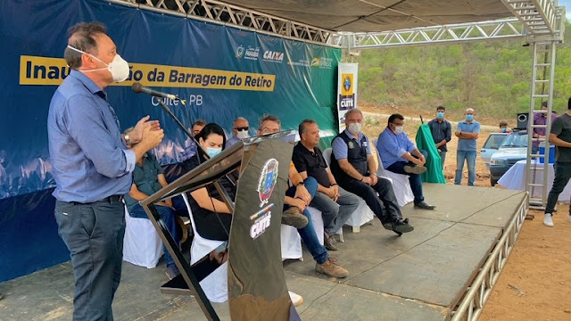 Governo da Paraíba inaugura a barragem Retiro, em Cuité, e garante segurança hídrica do Curimataú