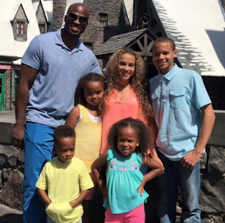 Chrystal Gbaja Biamila with her husband Akbar Gbaja-Biamila & their kids