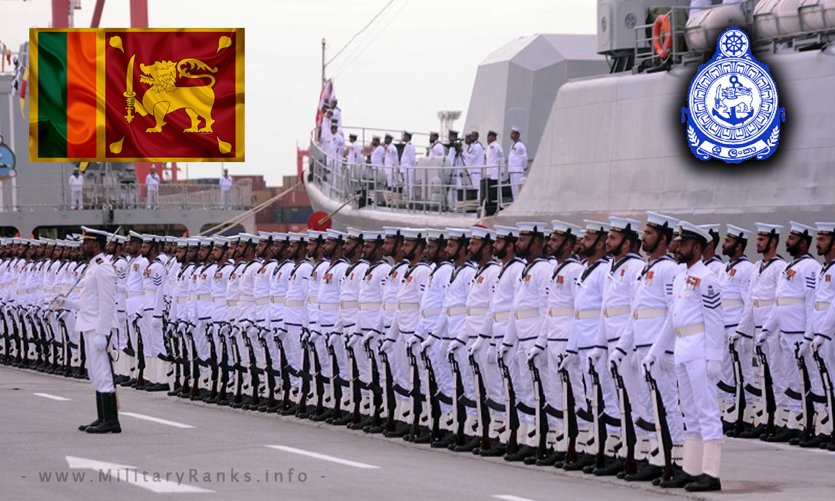 Sri Lanka Navy Ranks and Insignia | SL Ceylon Naval Forces Ranks Insignia Badges