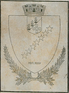 Proposta de brasão para São Luís em Armorial maranhense, de Antônio Lopes (Geografia e história, 1926).