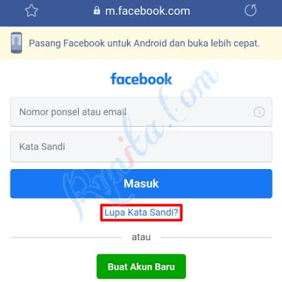 Reset Kata Sandi FB Dengan Akun Google, Nomor HP Tidak Aktif