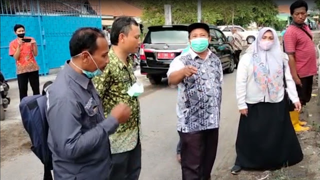 Pipa Gas Putus Akibat Pembangunan Saluran Air, Komisi C DPRD Sidoarjo Sidak ke Desa Banjarasri