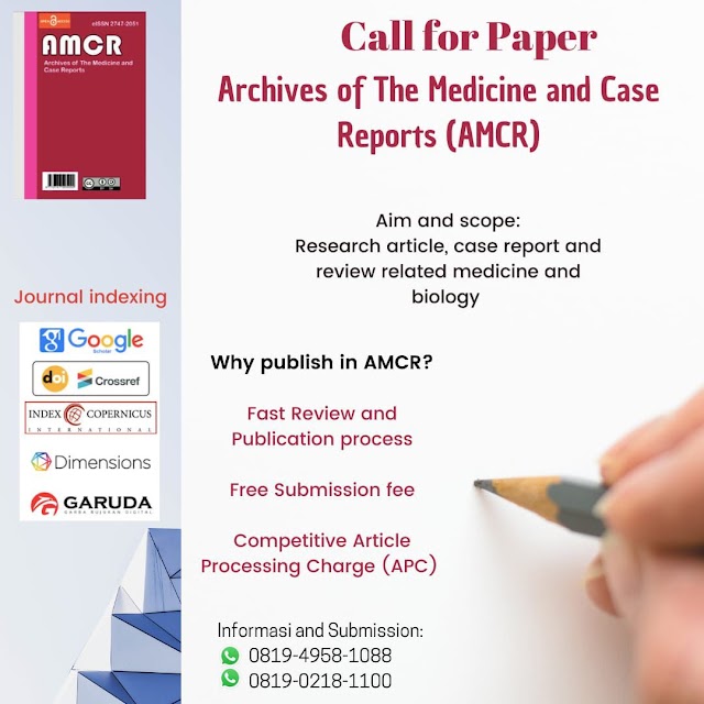 Call for Paper - Archives of the Medicine and Case Reports (AMCR) 