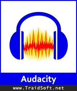 شعار تحميل برنامج Audacity للكمبيوتر