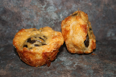 Mature cheddar and preserved fig muffins