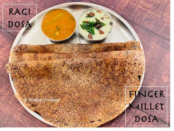 Ragi Dosa Without Rice | How to Make Fermented Finger Millet Dosa | Startup Cooking