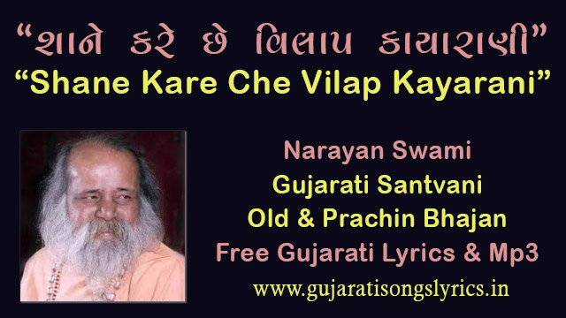 Sane Kare Che Vilap Kayarani Lyrics