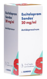 Escitalopram Sandoz 20mg/ml