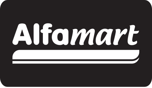 logo alfamart hitam putih