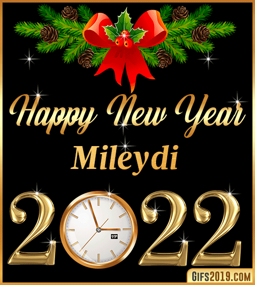 Gif Happy New Year 2022 Mileydi