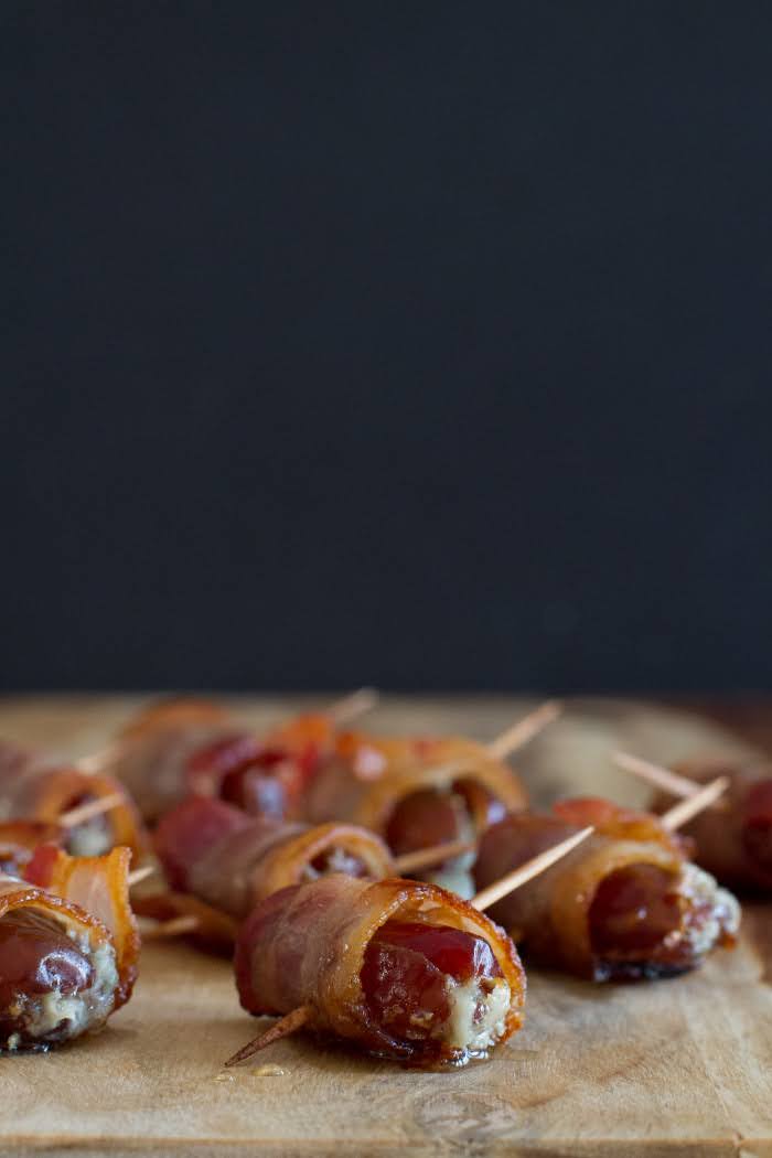 Bacon-Wrapped Dates Stuffed with Blue Cheese | Poet in the Pantry