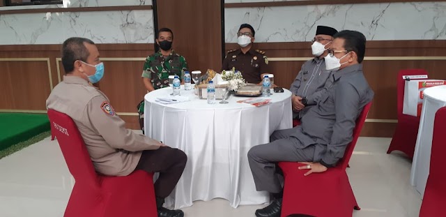 Hadiri Refleksi Kinerja Pengadilan Negeri Depok. Danramil Sukmajaya Tetap Pantau Prokes