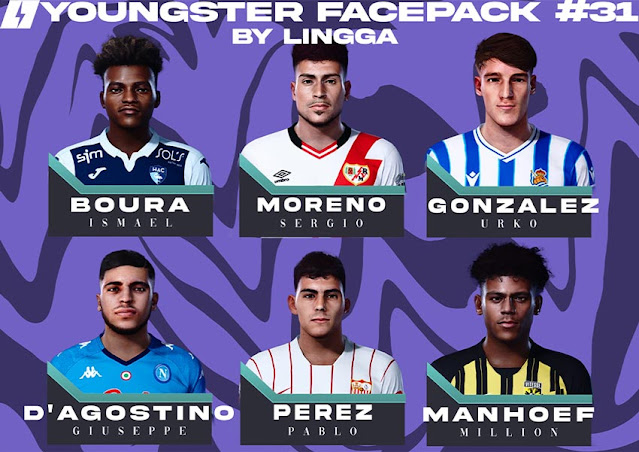 Youngster Facepack V31 2021 For eFootball PES 2021