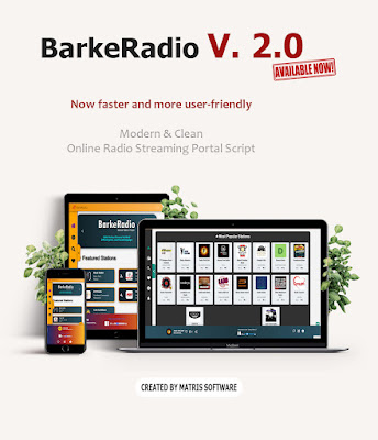 BarkeRadio Online Radio Streaming Portal Script