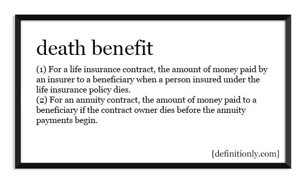 What is the Definition of Death Benefit?