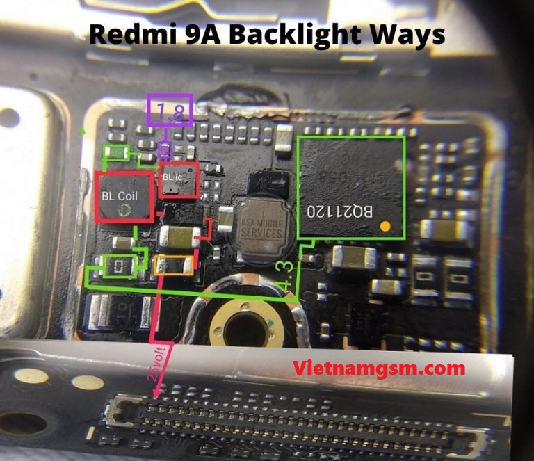 Xiaomi Redmi 9A Backlight Solution