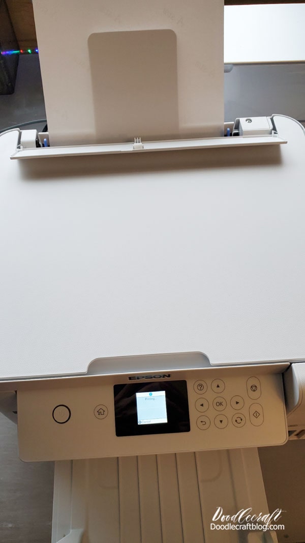 Step 3: Smart Panel Install the Epson Smart Panel app and follow the instructions to get the wifi connected. Then the printer is ready to use. When working on a sublimation project, print it out on Sublimation paper.